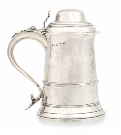 TANKARD GIORGIO III IN ARGENTO, LONDRA, 1776, PROB