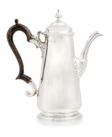 CAFFETTIERA GIORGIO II IN ARGENTO, LONDRA, 1741, t