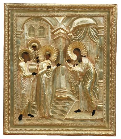 ICONA RUSSA DEL XIX SECOLO - Presentazione di Gesù al tempio, 1809