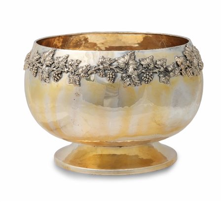 GRANDE BOWL CENTROTAVOLA IN ARGENTO, XX SECOLO, gl