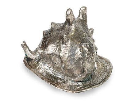 GRANDE CONCHIGLIA RIVESTITA IN ARGENTO STERLING, MILANO, BUCCELLATI, XX...