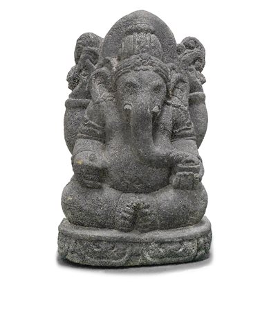 SCULTURA IN PIETRA, INDIA, XIX SECOLO, a figura di