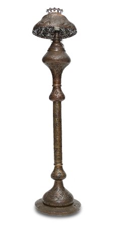 LAMPADA IN METALLO PATINATO, TURCHIA, INIZIO XX SE