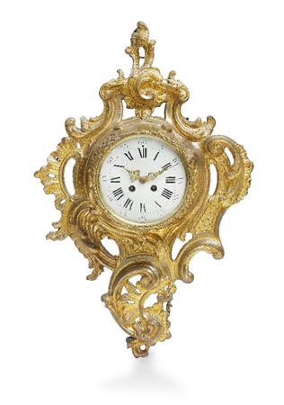 PENDOLA DA MURO IN BRONZO DORATO, XIX SECOLO, a ro