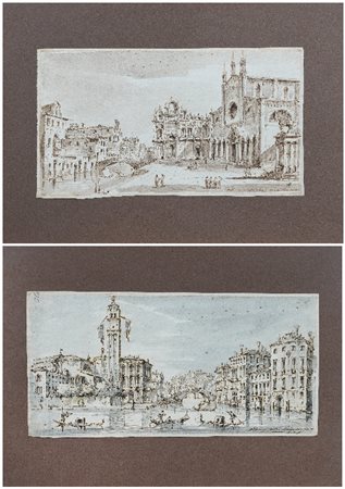 PITTORE DEL XVIII SECOLO - Vedute di Venezia