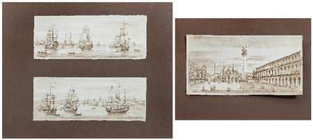 PITTORE DEL XVIII SECOLO - Veduta di Venezia