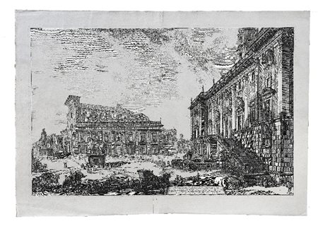 GIOVANNI BATTISTA PIRANESI - Veduta della Piazza del Campidoglio