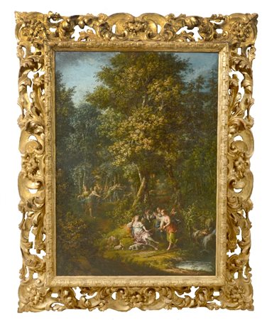 GIOVANNI BATTISTA INNOCENZO COLOMBA - Diana e le ninfe a riposo