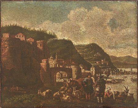 PIETRO MAURIZIO BOLCKMAN - Veduta di Nizza, 1675 ca