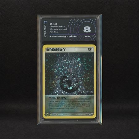 The Pokémon Company  
Metal Energy #94 Holo (Swirl) "Winner", EX Ruby & Sapphire [ENG] 2003
 