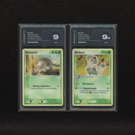 The Pokémon Company  
Lotto Erba Hoenn Reverse Holo: Shroomish #69, Breoloom #16, EX Rubino e Zaffiro [ITA] 2003
 