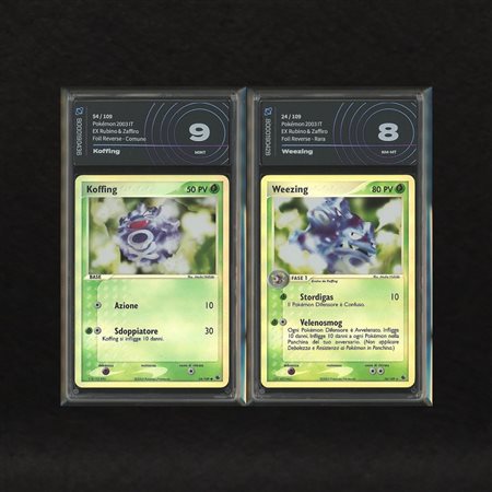 The Pokémon Company  
Lotto Veleno Kanto Reverse Holo: Koffing #54, Weezing #24, EX Rubino e Zaffiro [ITA] 2003
 