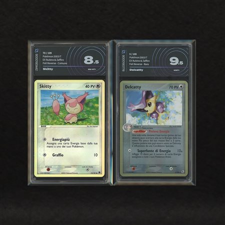 The Pokémon Company  
Lotto Normale Hoenn Reverse Holo: Skitty #70, Delcatty #5, EX Rubino e Zaffiro [ITA] 2003
 