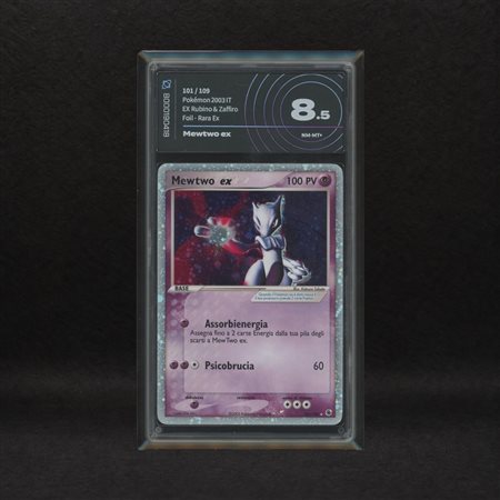 The Pokémon Company  
Mewtwo ex #101 Holo (Swirl), EX Rubino e Zaffiro [ITA] 2003
 