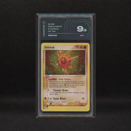 The Pokémon Company  
Solrock #13 Holo (Swirl), EX Sandstorm [ENG] 2003
 