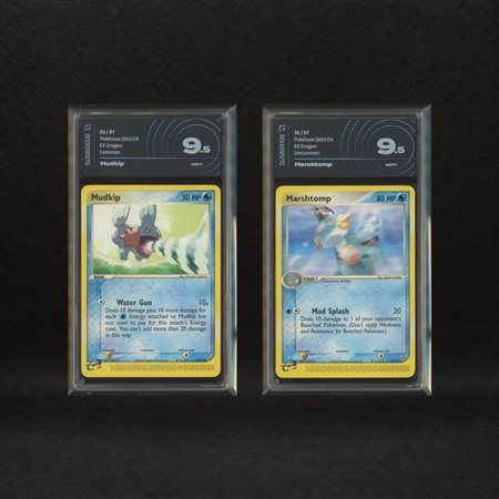 The Pokémon Company  
Water Starter Hoenn Lot: Mudkip #65, Marshtomp #36, EX Dragon [ENG] 2003
 