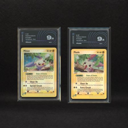 The Pokémon Company  
Cheering Pokémon Reverse Holo Lot: Minun #7, Plusle #8, EX Dragon [ENG] 2003
 
