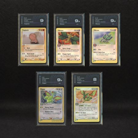 The Pokémon Company  
Flygon Evolution Line Reverse Holo Lot: Trapinch #79, Vibrava #22, Vibrava #47, Flygon #4, Flygon #15, EX Dragon [ENG] 2003
 