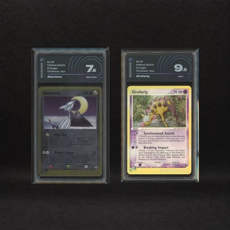 The Pokémon Company  
Johto Rare Reverse Holo Lot: Skarmory #21, Girafarig #16, EX Dragon [ENG] 2003
 