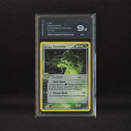 The Pokémon Company  
Team Aqua's Cacturne #1 Holo, EX Team Magma vs Team Aqua [ENG] 2004
 