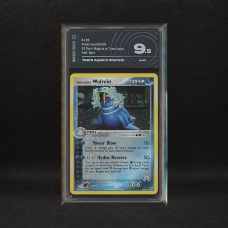 The Pokémon Company  
Team Aqua's Walrein #6 Holo (Swirl), EX Team Magma vs Team Aqua [ENG] 2004
 