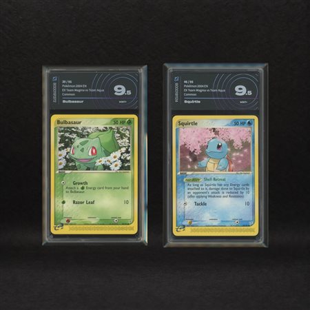 The Pokémon Company  
Starter Kanto Lot: Bulbasaur #39, Squirtle #46, EX Team Magma vs Team Aqua [ENG] 2004
 