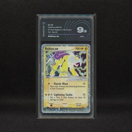The Pokémon Company  
Raikou ex #92 Holo (Swirl), EX Team Magma vs Team Aqua [ENG] 2004
 