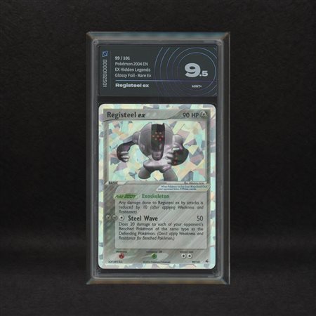 The Pokémon Company  
Registeel ex #99 Cracked Ice Holo, EX Hidden Legends [ENG] 2004
 