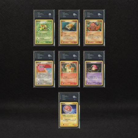 The Pokémon Company  
Kanto Basic Forms Lot: Caterpie #56, Cubone #60, Diglett #61, Jigglypuff #65, Ponyta #76, Slowpoke #80, Voltorb #85, EX FireRed & LeafGreen [ENG] 2004
 