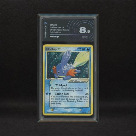 The Pokémon Company  
Mudkip Gold Star #107 Holo (Swirl), EX Team Rocket Returns [ENG] 2004
 