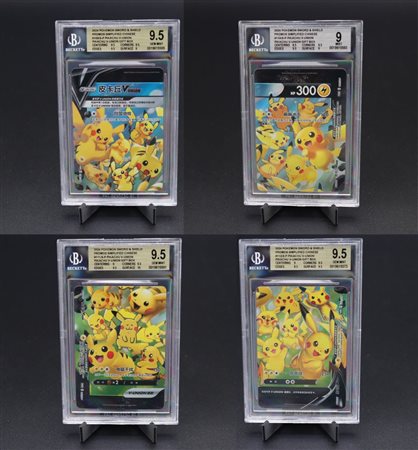 The Pokémon Company  
Pikachu V-Union Complete Set (4 cards): Pikachu S-P #109-110-111-112 [CHN] 2024
 