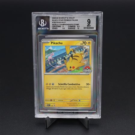 The Pokémon Company  
Pikachu #190 SVP Stamped "World Championship 2024", Scarlatto e Violetto - Black Star Promos [ITA] 2024
 