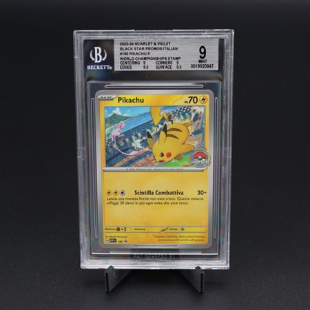 The Pokémon Company  
Pikachu #190 SVP Stamped "World Championship 2024", Scarlatto e Violetto - Black Star Promos [ITA] 2024
 