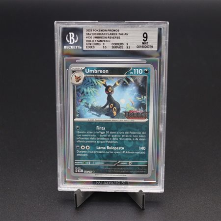 The Pokémon Company  
Umbreon #130 OBF Stamped Reverse Holo, Scarlatto e Violetto - Ossidiana Infuocata [ITA] 2023
 