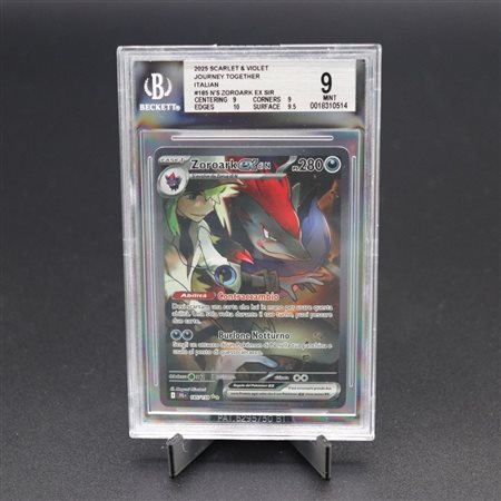 The Pokémon Company  
Zoroark ex di N #185 JTG, SIR Holo, Scarlatto e Violetto - Avventure Insieme [ITA] 2025
 