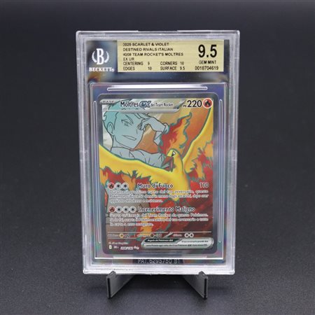 The Pokémon Company  
Moltres ex del Team Rocket #208 DRI, SR Holo, Scarlatto e Violetto - Rivali Predestinati [ITA] 2025
 