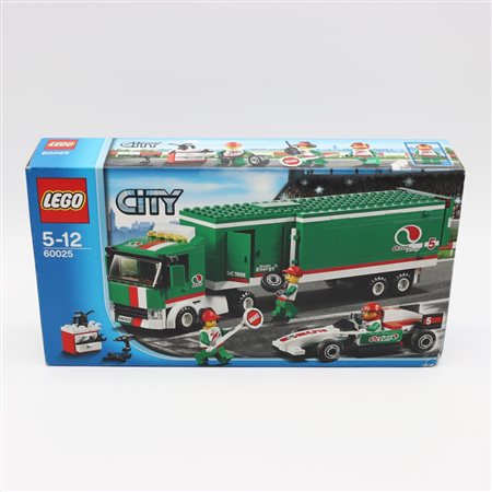 The LEGO Group  
LEGO 60025 – Grand Prix Truck 2013
 35.2 x 18.9 x 6.8 cm