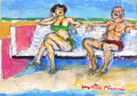 Walter Piacesi “Coppia sul lungomare”