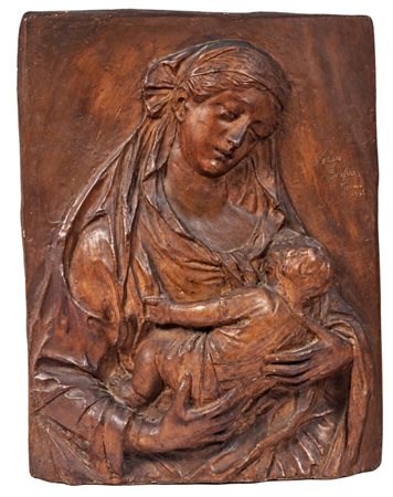  
Madonna col Bambino Roma 1905
 59 x 45 x 14 cm