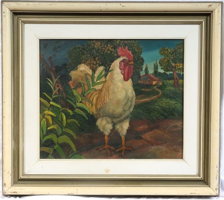  
"Gallo" anni '70
Olio su faesite, cm 46 x 54,5 