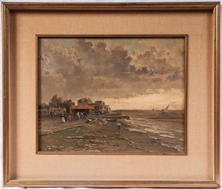  
Spiaggia con barche seconda metà XX secolo
Olio su tavola 40 x 50 cm