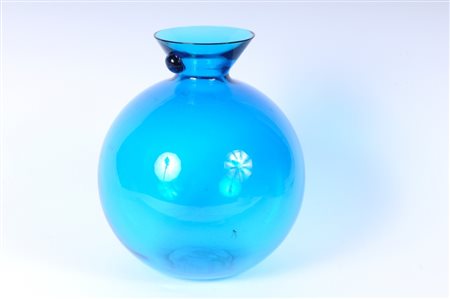 EGIDIO COSTANTINI (1912 - 2007) 
Vaso Azur 2000
 23 x 9 x 6,5 cm