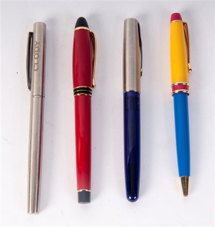  
Lotto di quattro penne a biro seconda metà XX secolo
 