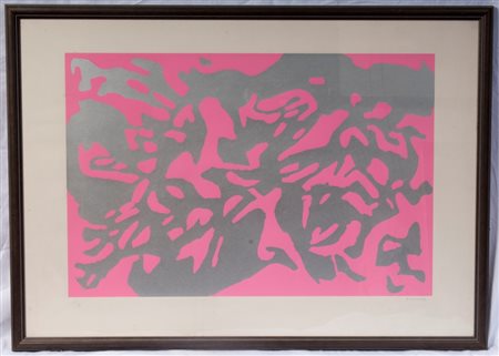 GIULIO TURCATO (Mantova, 1912 - Roma, 1995) 
Senza titolo, multiplo su carta 
 70 x 100 cm