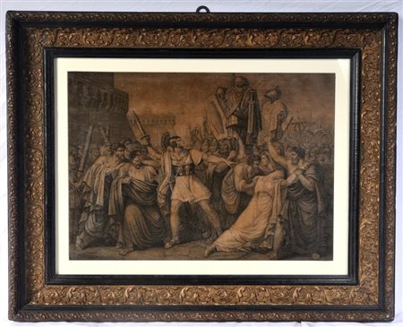  
Roma e i Sabini, multiplo su carta XIX secolo
 30 x 42 cm