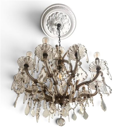  
Lampadario in sospensione  metà XX secolo
 70 X 60 cm