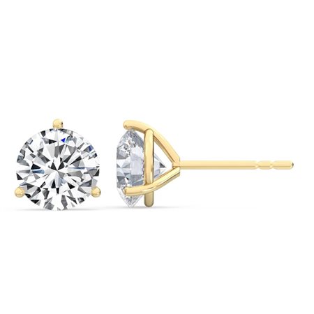 ORECCHINI IN ORO GIALLO 14K CON DIAMANTI LAB GROWN 2.00 CT DOC-0011733-0090