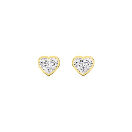 ORECCHINI IN ORO GIALLO 14K CON DIAMANTI LAB GROWN 2.00 CT - DOC-0011849-0390