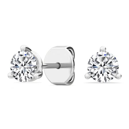 ORECCHINI IN ORO BIANCO 14K CON DIAMANTI LAB GROWN 1.00 CT DOC-0011733-0065