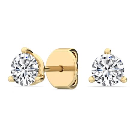 ORECCHINI IN ORO GIALLO 14K CON DIAMANTI LAB GROWN 4.00 CT DOC-0011733-0126